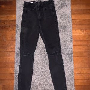 Black American Eagle Jeans Size 8